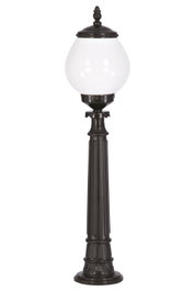 Opviq Lámpara de Suelo Exterior Negro y Blanco